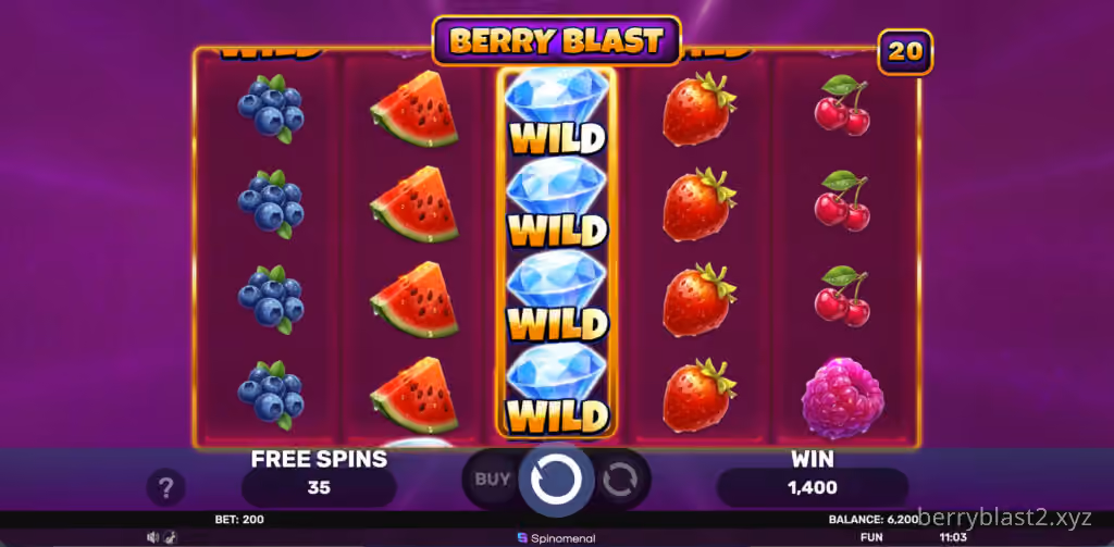 Berry Blast in action